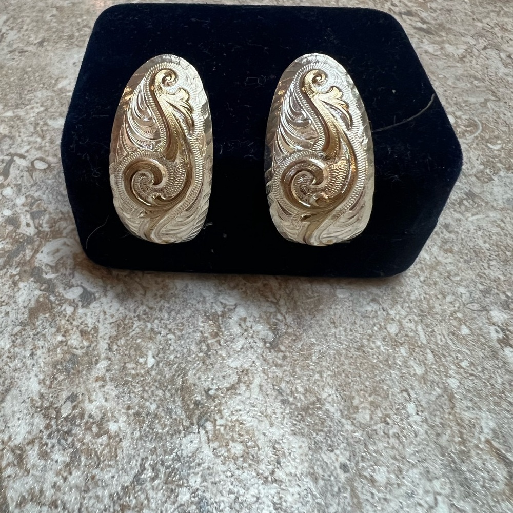 Silver earrings
